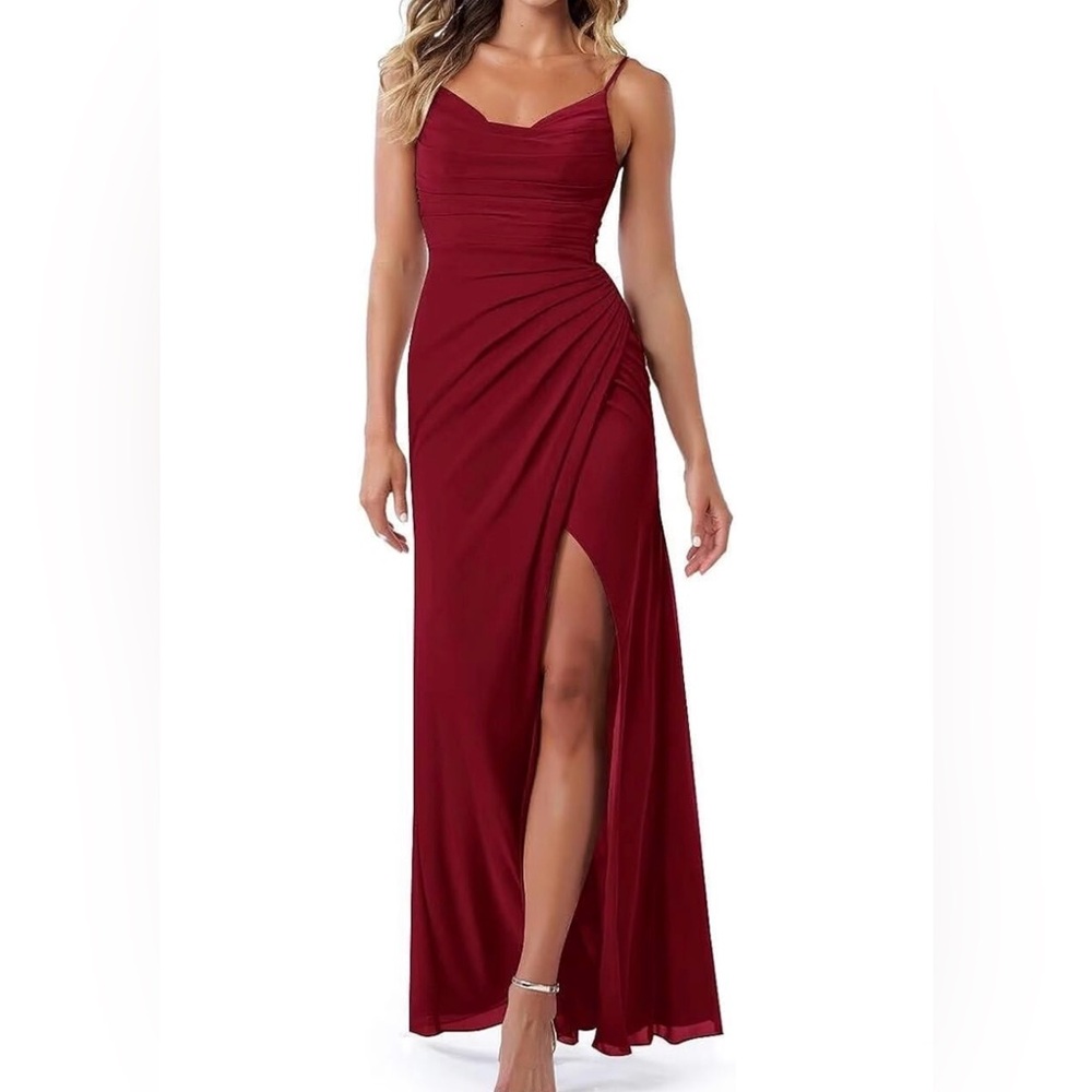 NWT Wine red dress for formal event, bridesmaid, prom.